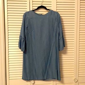 Denim long sleeve summer dress